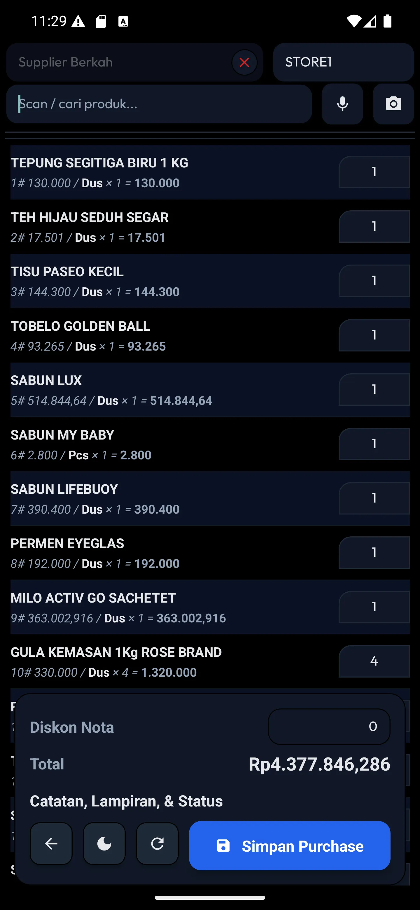 1 pembelian dark