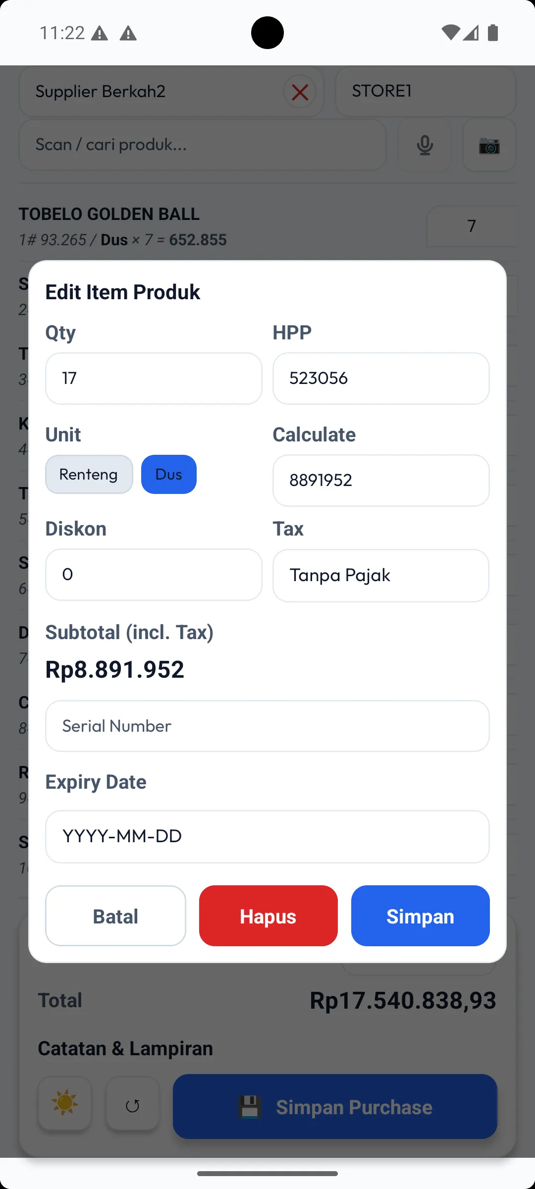 4 edit produk pembelien light