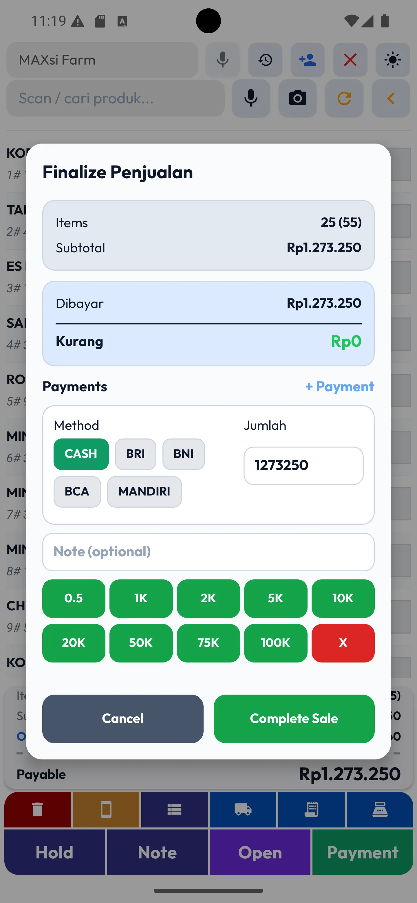 5 pos pembayaran light