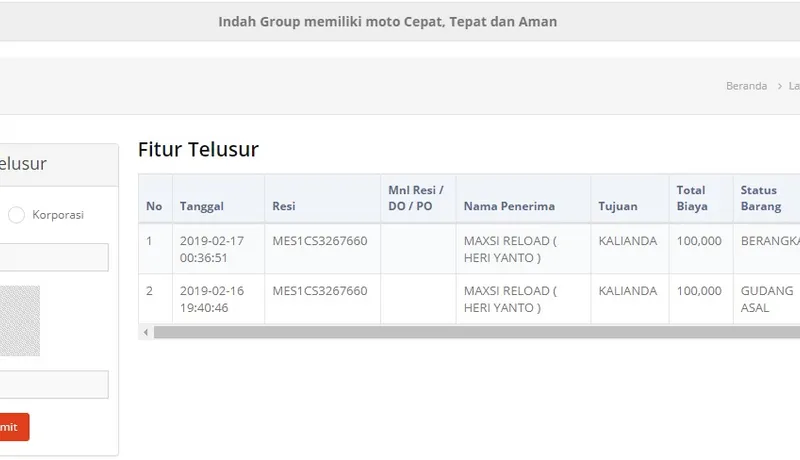 Jasa Pengiriman yang Murah Ke Lampung Selatan Barat Timur Tengah
