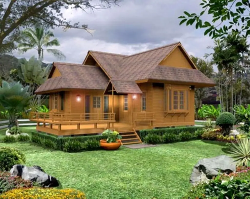 Kumpulan Gambar Rumah Kayu Sederhana Simple Dan Minimalis