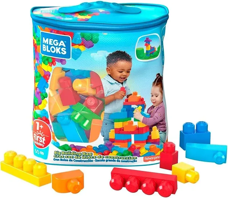 Tas Blok Bangunan Mega Bloks untuk Balita.