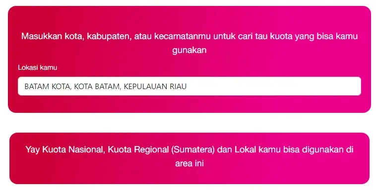 Penjelasan Cara Pakai Kuota Lokal Tri