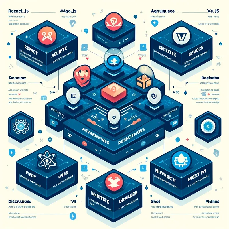 Peta ekosistem JavaScript dan pustaka terkait.