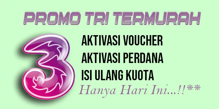 Promo kartu tri bulan ini