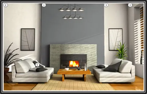 Cat Tembok Ruang Tamu