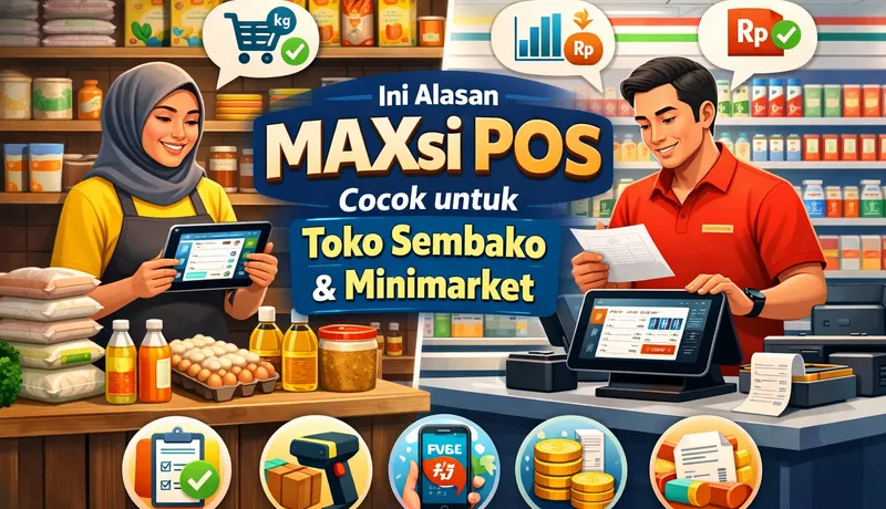 Ini Alasan MAXsi POS Cocok untuk Toko Sembako & Minimarket