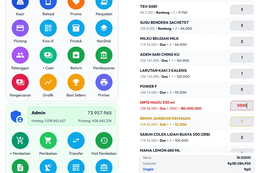 Aplikasi Kasir Fitur Lengkap dari Pembukuan Sampai Produksi