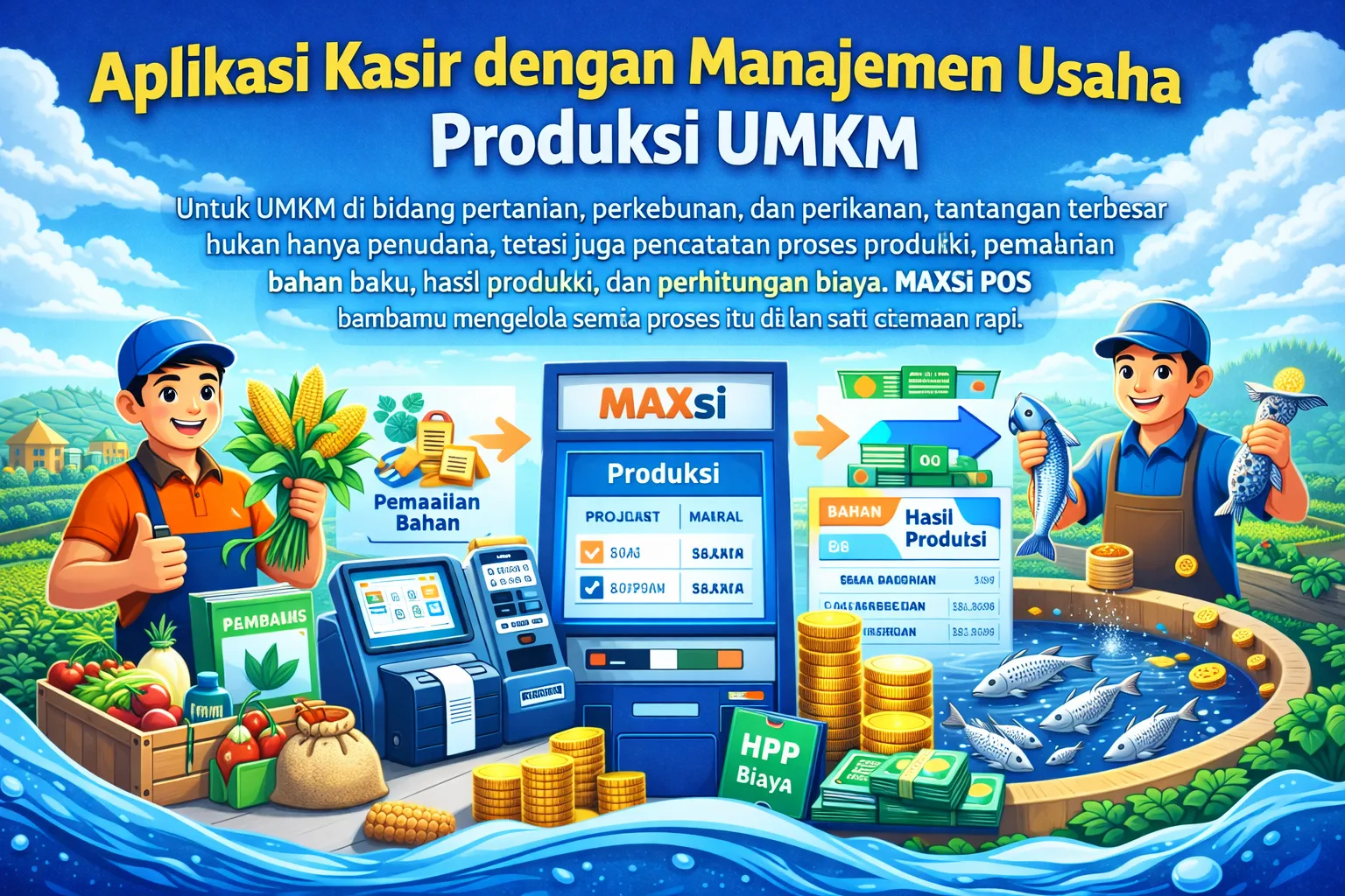 Aplikasi kasir UMKM produksi pertanian, perkebunan, dan perikanan