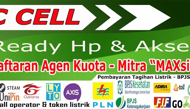 Download Banner Konter Pulsa Terbaru Modern Gratis