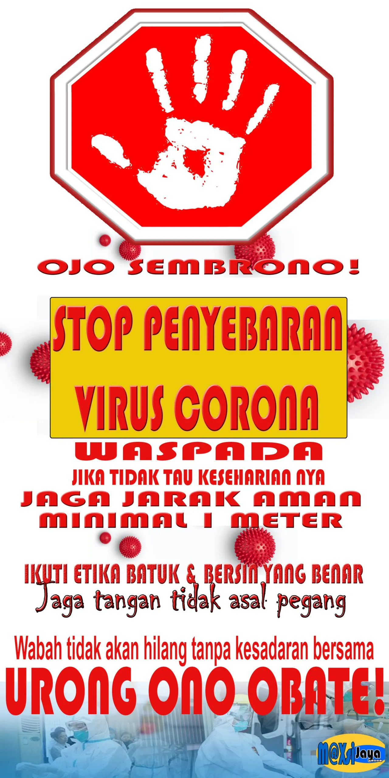 banner waspada virus corona