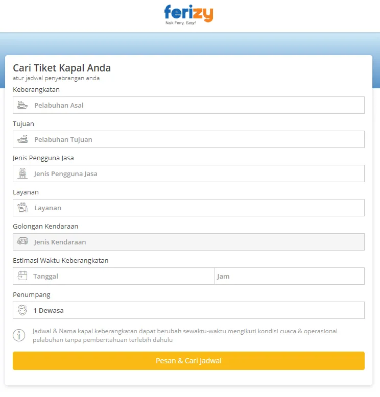 cara beli tiket kapal laut online