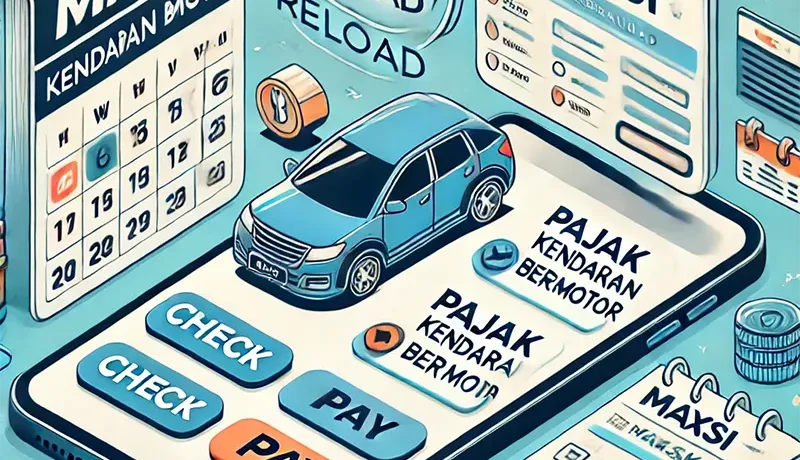 Cek & Bayar Pajak Kendaraan Bermotor Online Via MAXsi Reload