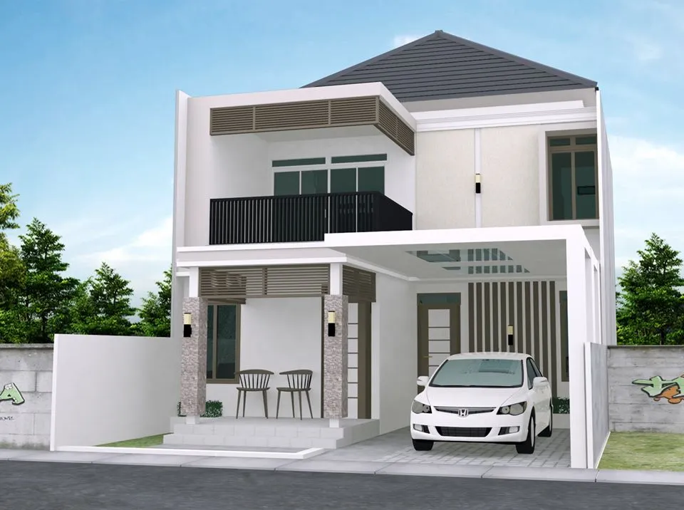 Rumah 2 Lantai ukuran 8 X 15 Meter