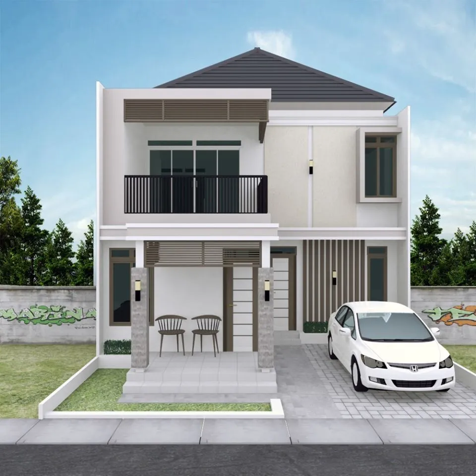 Rumah 2 Lantai ukuran 8 X 15 Meter