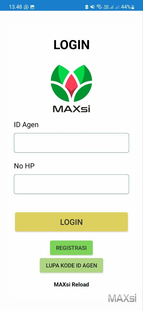 gambar awal aplikasi jualan pulsa dan kuota