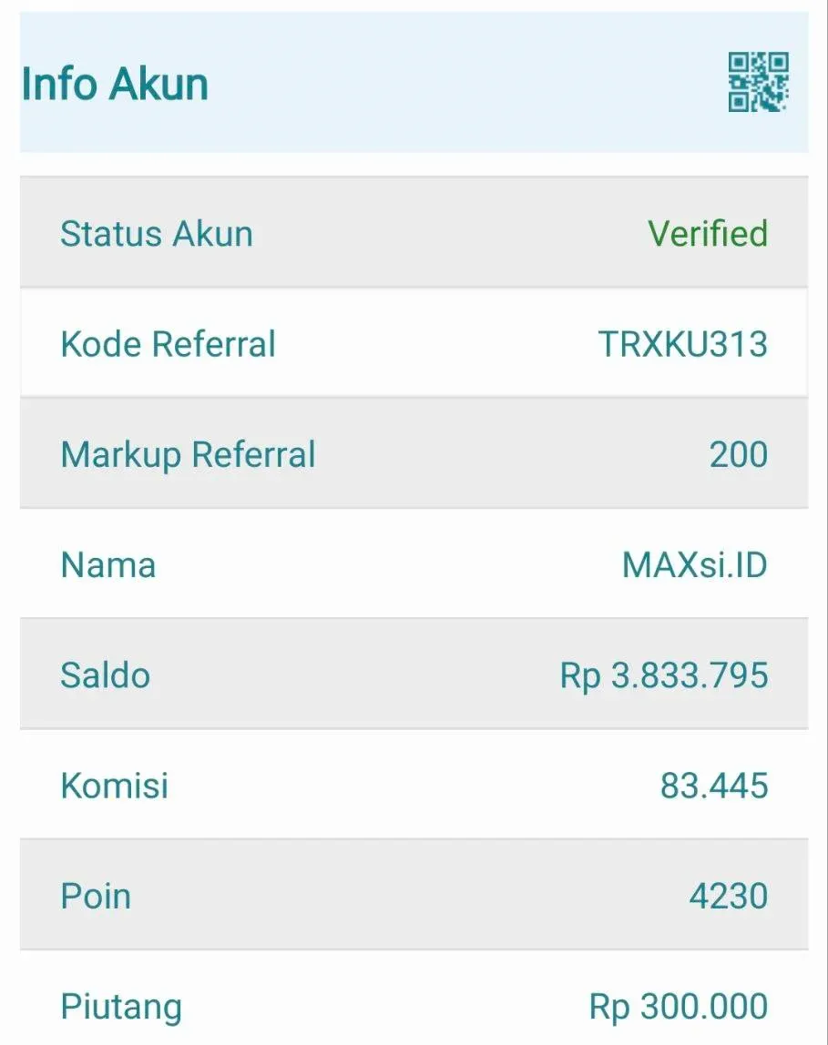 Pengaturan Kode Referal