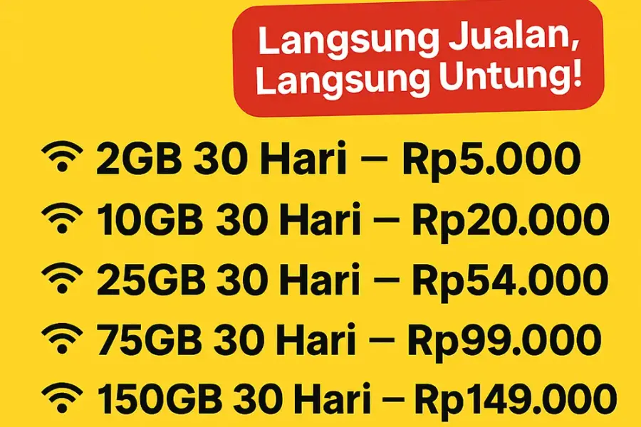 Agen Kuota Termurah Indosat 2025: Harga Grosir Mulai Rp5.000!