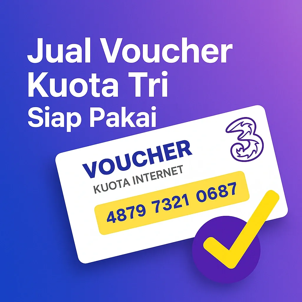 Jual kode voucher tri murah