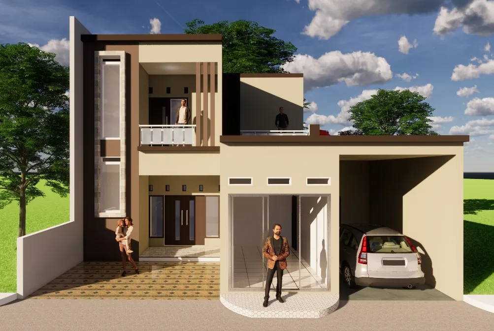 GAMBAR DESAIN RUMAH LANTAI 2