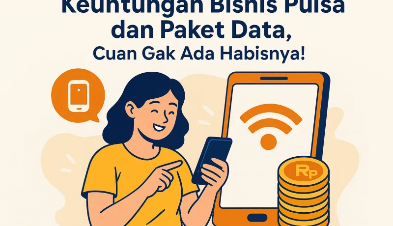 Keuntungan Bisnis Pulsa dan Paket Data, Cuan Gak Ada Habisnya!