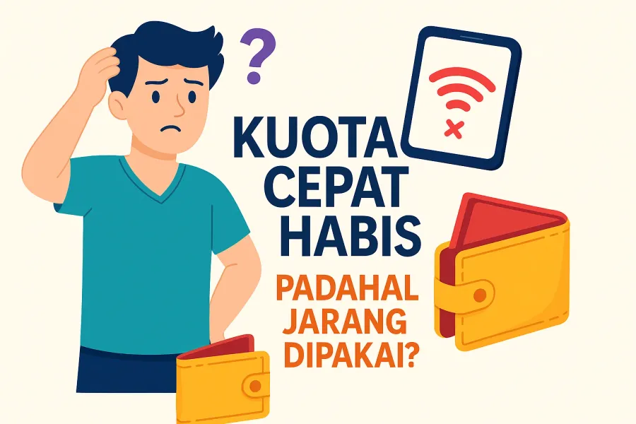 Kenapa Kuota Cepat Habis Padahal Jarang Dipakai? Ini 7 Penyebabnya!