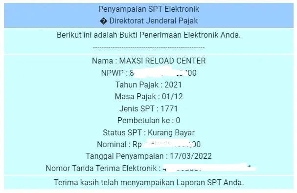 legalitas pajak maxsi