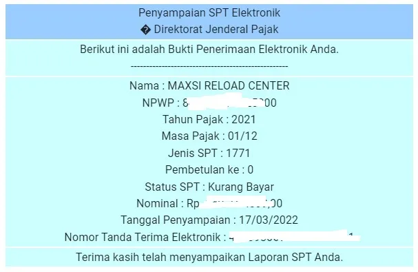 legalitas pajak maxsi