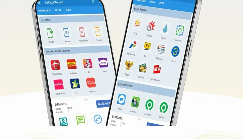 Produk Pulsa Murah All Operator di Aplikasi MAXsi Reload