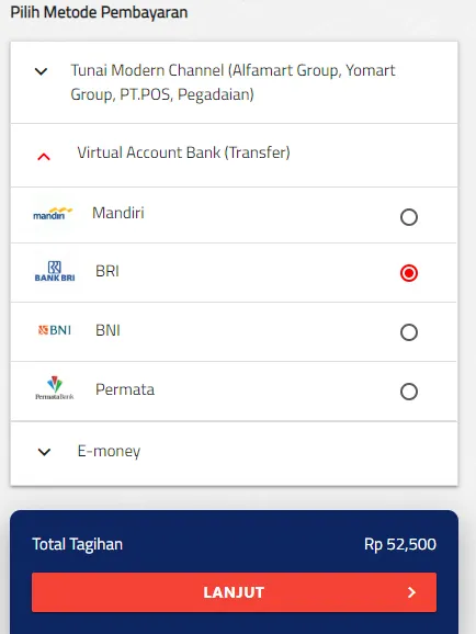 metode pembayaran tiket kapal laut penyebrangan asdp online