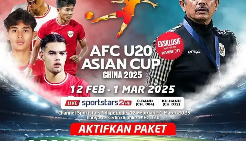 Nonton AFC U20 2025 di K-Vision, Aktifkan Paket Sekarang!