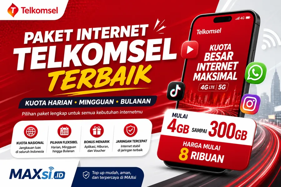 Paket Internet Terbaik Telkomsel: Pilihan Kuota Harian, Mingguan, dan Bulanan