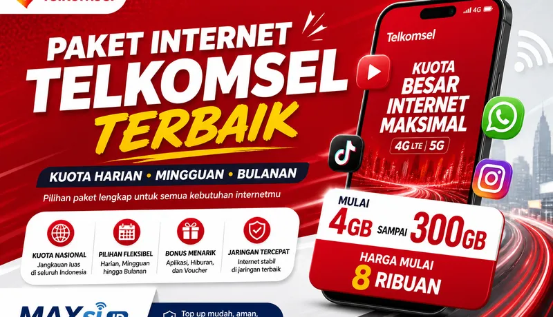 Paket Internet Terbaik Telkomsel: Pilihan Kuota Harian, Mingguan, dan Bulanan
