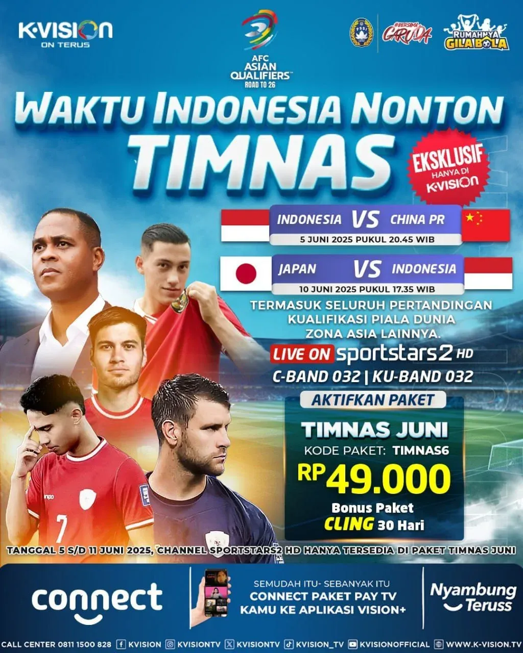 K-Vision Paket Timnas Juni 2025