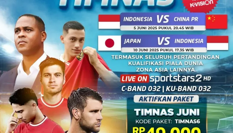 Paket K-VISION Kualifikasi Piala Dunia Juni 2025 — Siap Dijual!