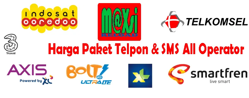 Daftar Harga Paket Telpon & SMS Termurah