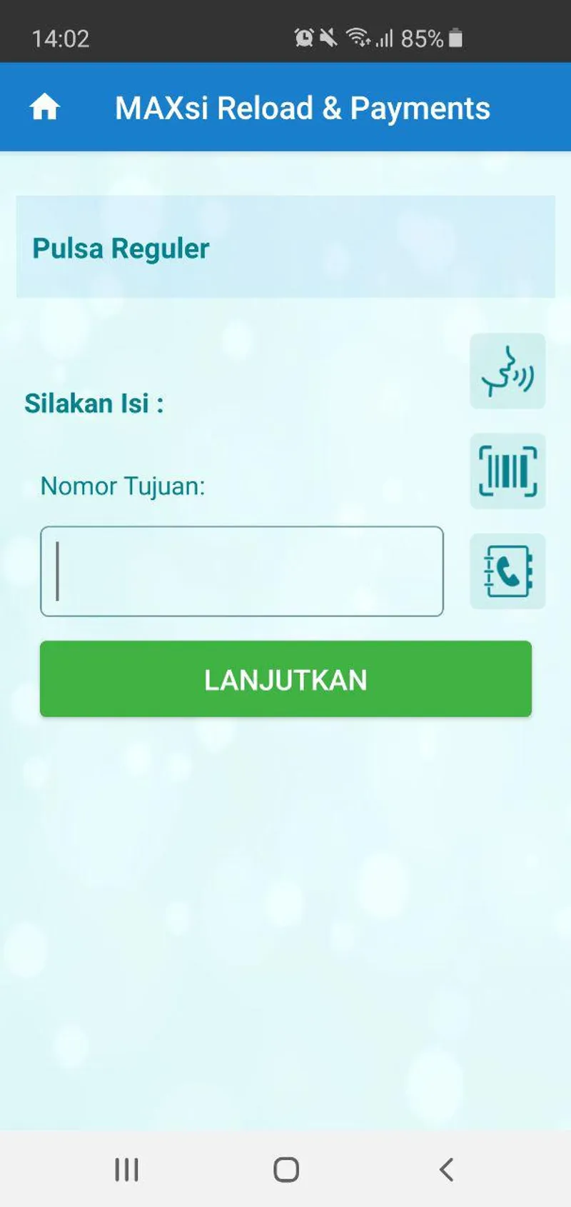 Pembaruan Aplikasi Android Agen Kuota Pulsa MAXsi