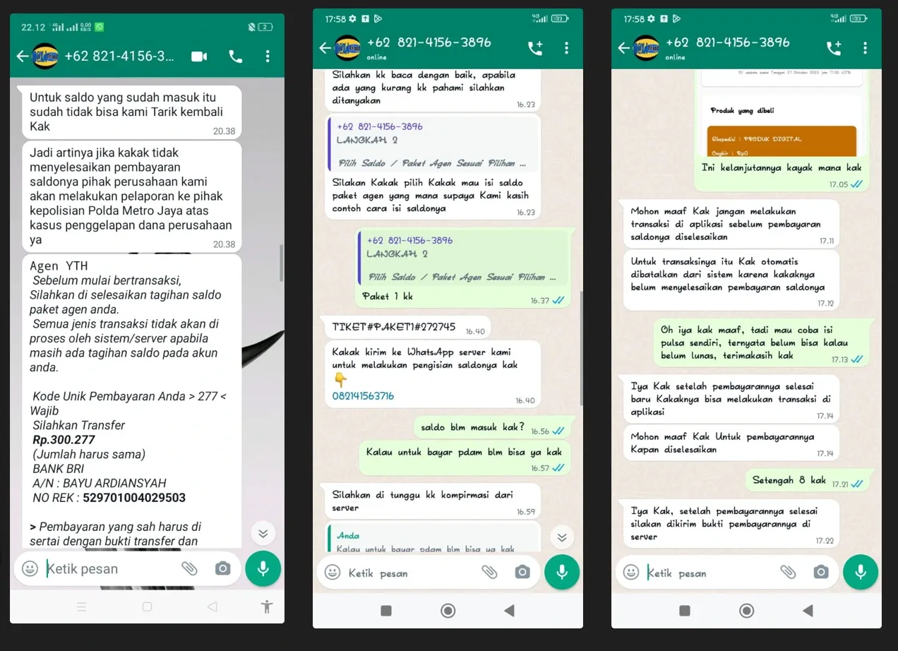 penipuan pulsa dan token listrik murah