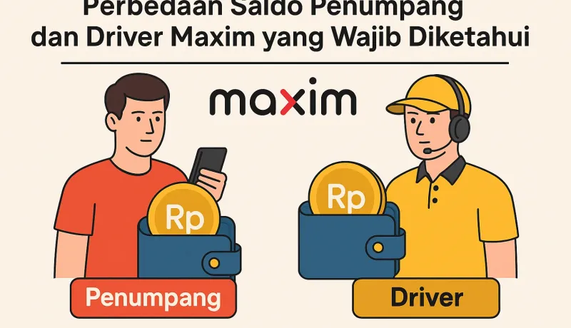 Perbedaan Saldo Penumpang dan Driver Maxim yang Wajib Diketahui