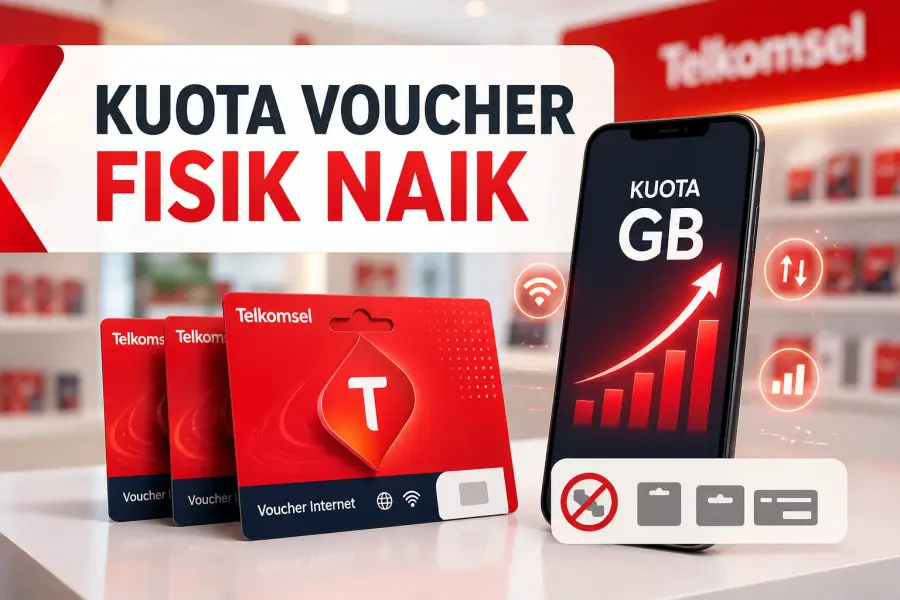 Kuota Voucher Fisik Telkomsel Naik: Cek Daftar Paket Terbaru