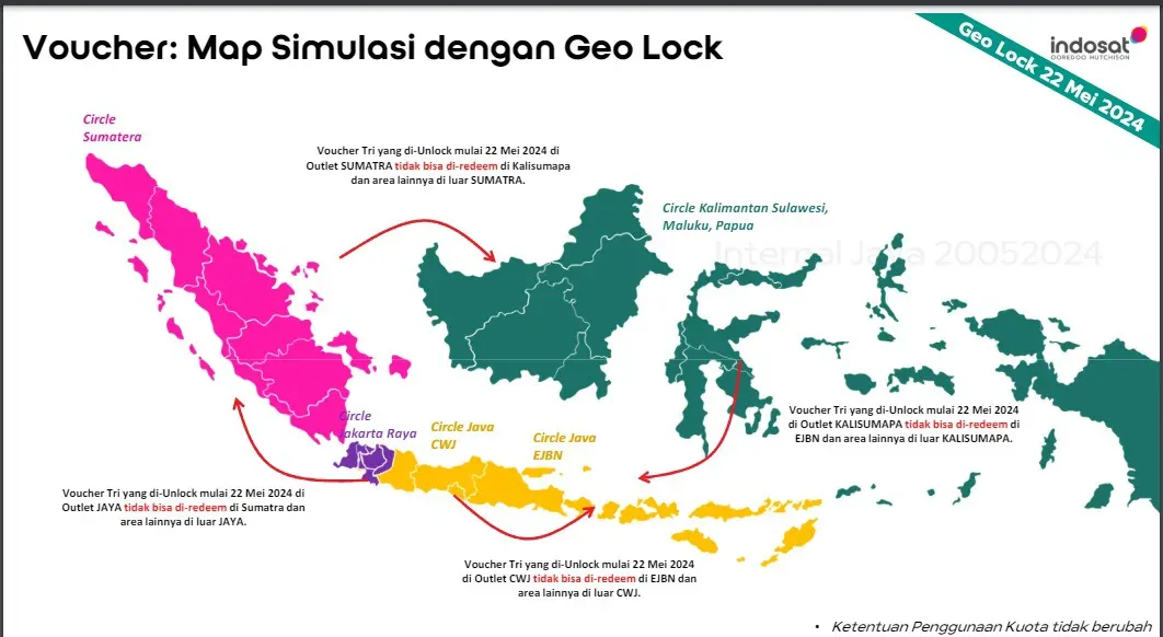peta simulasi geo lock voucher tri