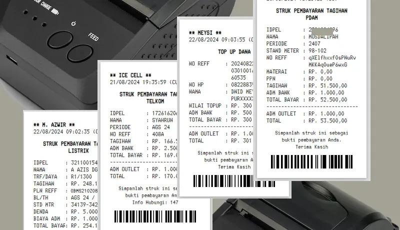 Rekomendasi Printer Bluetooth Android untuk Agen Pulsa