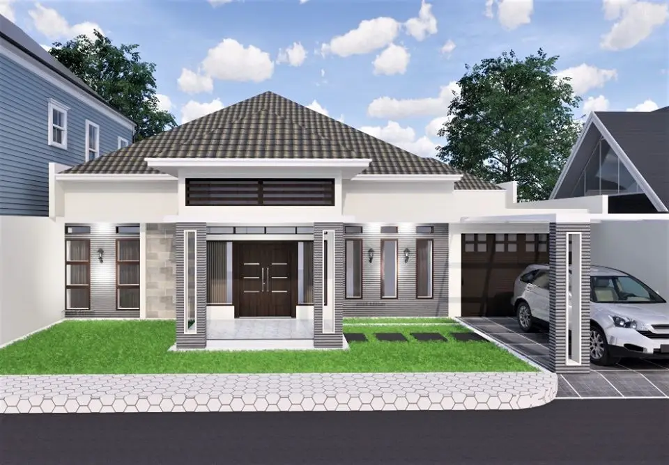 Rumah Minimalis Modern 1 Lantai beserta Denah