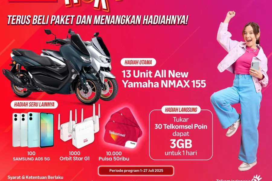 SIMPATI HOKI! Beli Paket & Menangkan Yamaha NMAX dan Hadiah Seru Lainnya