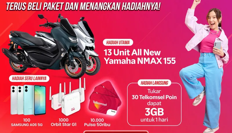 SIMPATI HOKI! Beli Paket & Menangkan Yamaha NMAX dan Hadiah Seru Lainnya