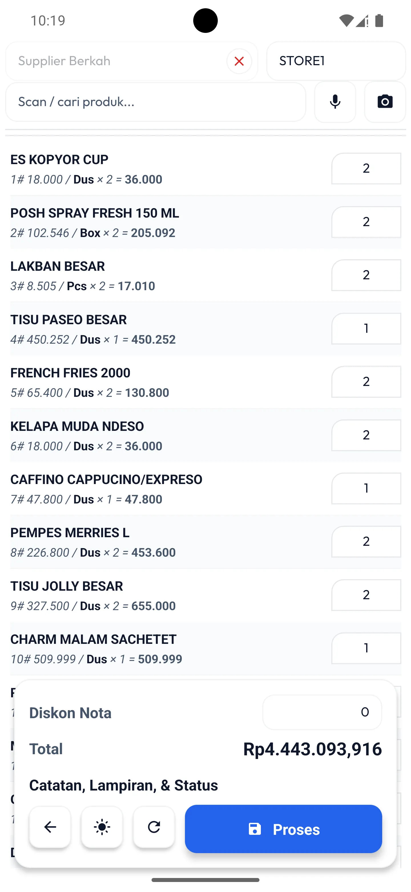 sistem pembelian aplikasi kasir maxsi pos