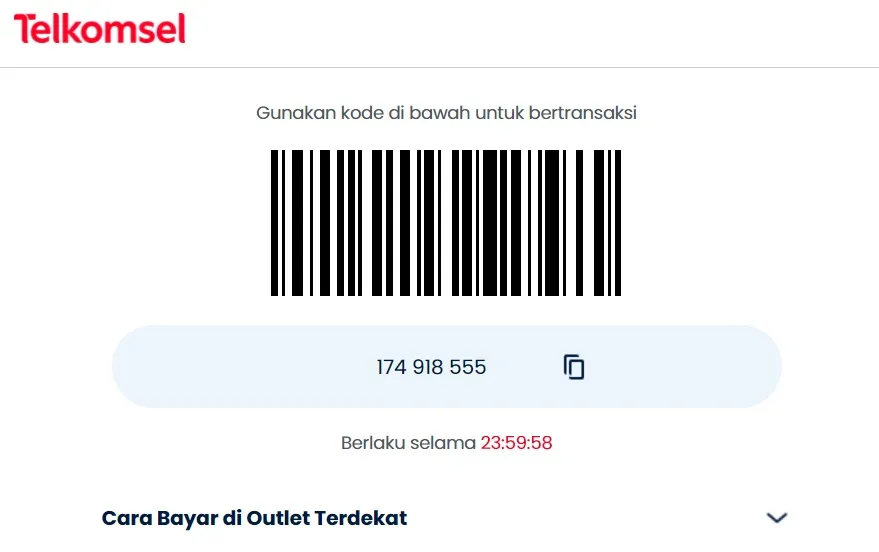 telkomsel omni kode bayar