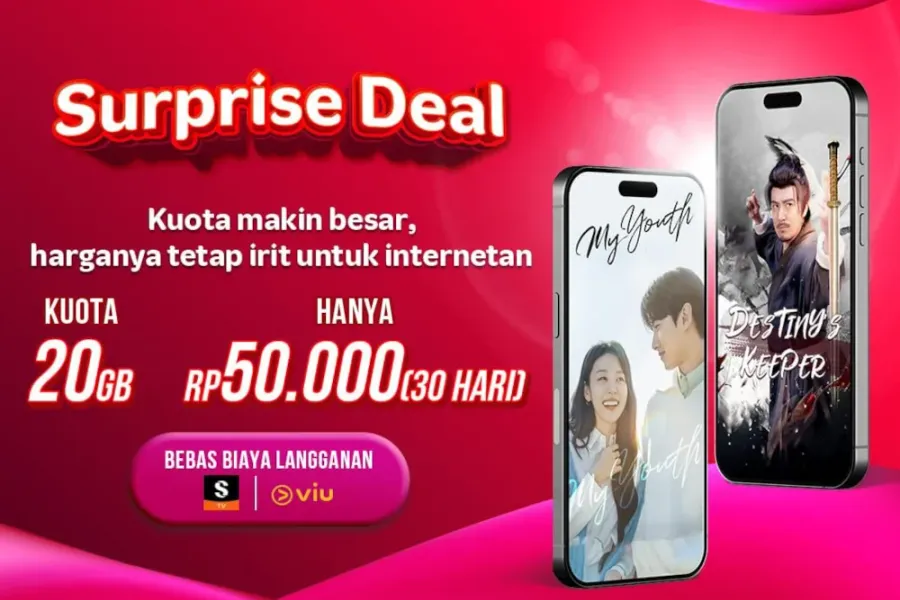 Telkomsel Surprise Deal 20GB Cuma Rp50.000 – Kuota Melimpah Harga Tetap Irit!