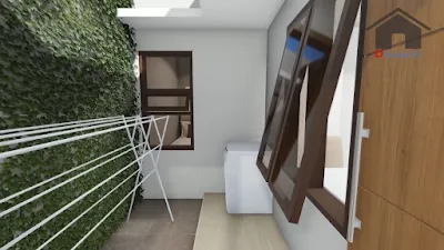 Denah Rumah ukuran 9 X 12 M