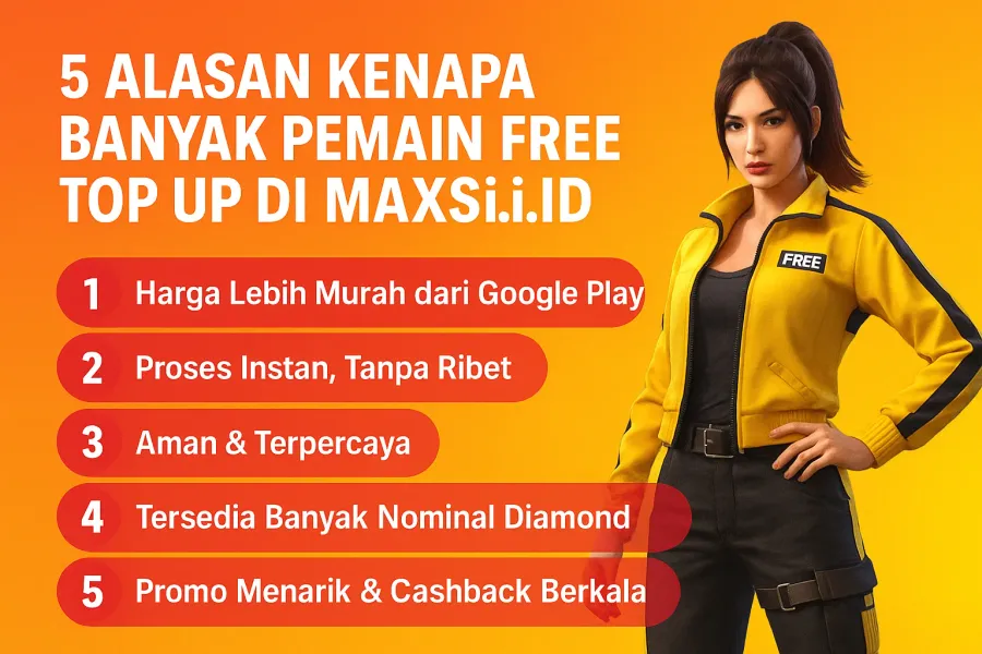 5 Alasan Kenapa Banyak Pemain Free Fire Top Up di MAXsi.ID